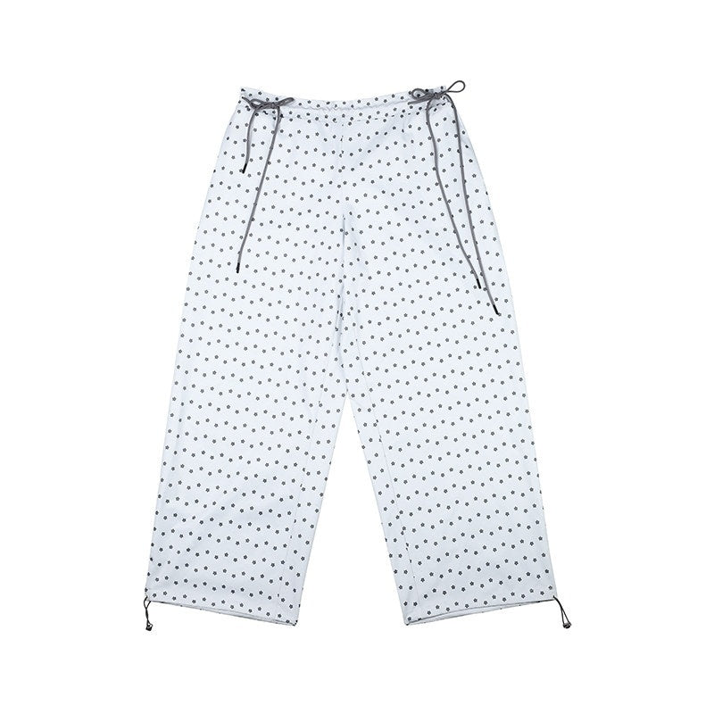 DeleteEx_Soft_100_Percent_Polyester_Silver_Gray_Print_Flowy_Casual_Wide_Leg_Pants_MISSTT