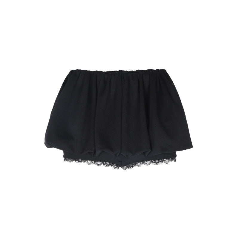 ALINNVSTUDIO_Sweet_Bubble_Hem_Mid_Rise_Solid_Color_Casual_Everyday_Mini_Shorts_MISSTT