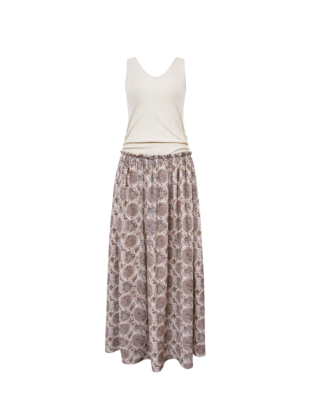 someonesometimes_Lyocell_Bamboo_Linen_Blend_Pleated_Panel_Flared_Mid_Waist_Women_Maxi_Dresses_MISSTT