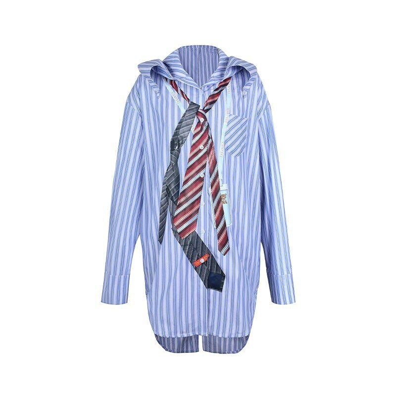 DeleteEx_100%_Cotton_Loose_Fit_Blue_White_Checked_Turn_Down_Collar_Long_Sleeve_Shirts_MISSTT