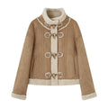 SOMESOWE_Cozy_Faux_Sherpa_Geometric_Oversized_Stand_Collar_Womens_Brown_Zipper_Short_Coat_MISSTT