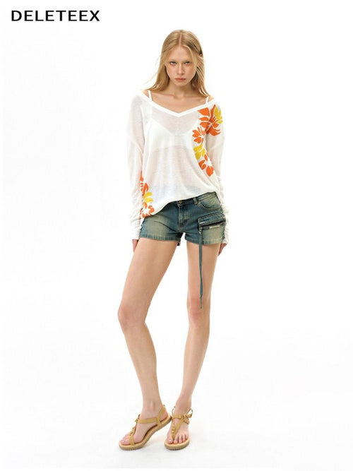 DeleteEx 100 Percent Cotton Classic Crewneck White Casual Essential Long Sleeve T-Shirts