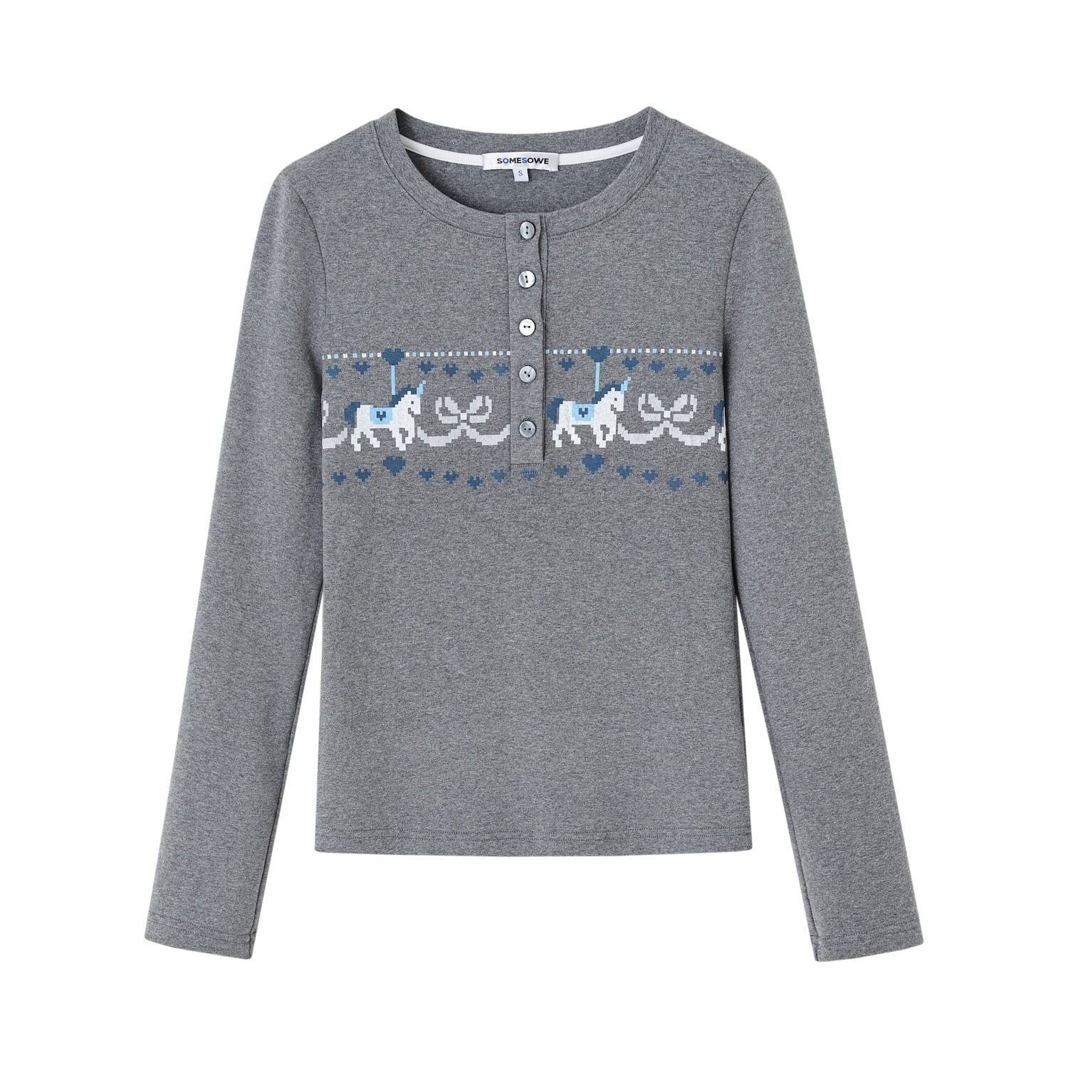 SOMESOWE_Cotton_Blend_Lace_Trim_Casual_Crew_Neck_Women_Cartoon_Print_Sweaters_MISSTT