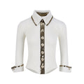 DeleteEx_Stretch_Cotton_Blend_Slim_Polo_Collar_Button_Long_Sleeve_Office_Blouses_MISSTT