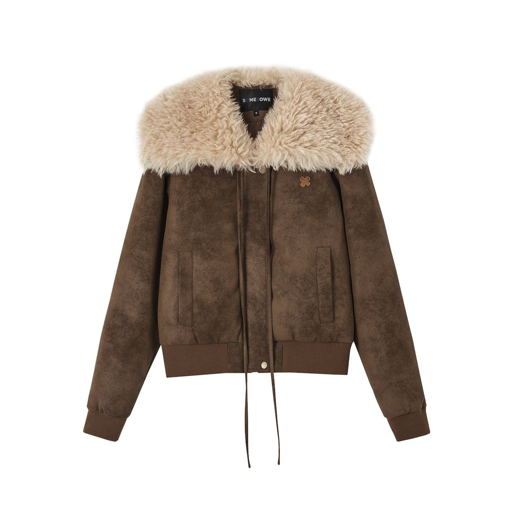 SOMESOWE_Ultra_Warm_90%_Duck_Down_Regular_Fit_Zipper_Women_Brown_Down_Jackets_MISSTT