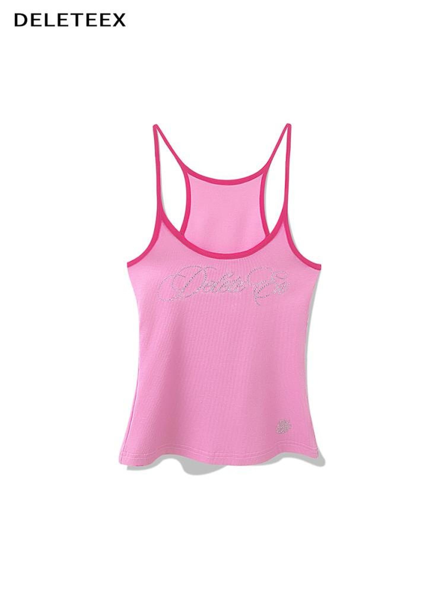 DeleteEx Soft Stretch Cotton Blend Fitted Scoop Neck Women Layering Tank Top Camisoles