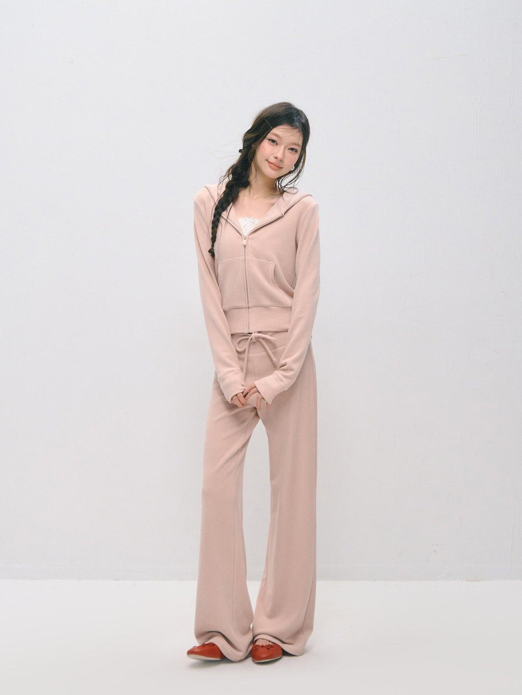 SOMESOWE Long Sleeve Collared Pullover Sexy Loose Fit Women Tracksuit Top & Pants Sets
