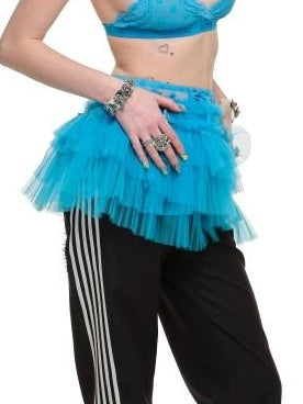 1JINN STUDIO Pleated Puff Solid Mid Waist Loose Fit Girly Polyester Mini Skirts