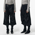 ALINNVSTUDIO_Pu_Pleated_Low_Waist_Button_Fly_Irregular_Fold_Casual_Women_Black_Wide_Leg_Pants_MISSTT