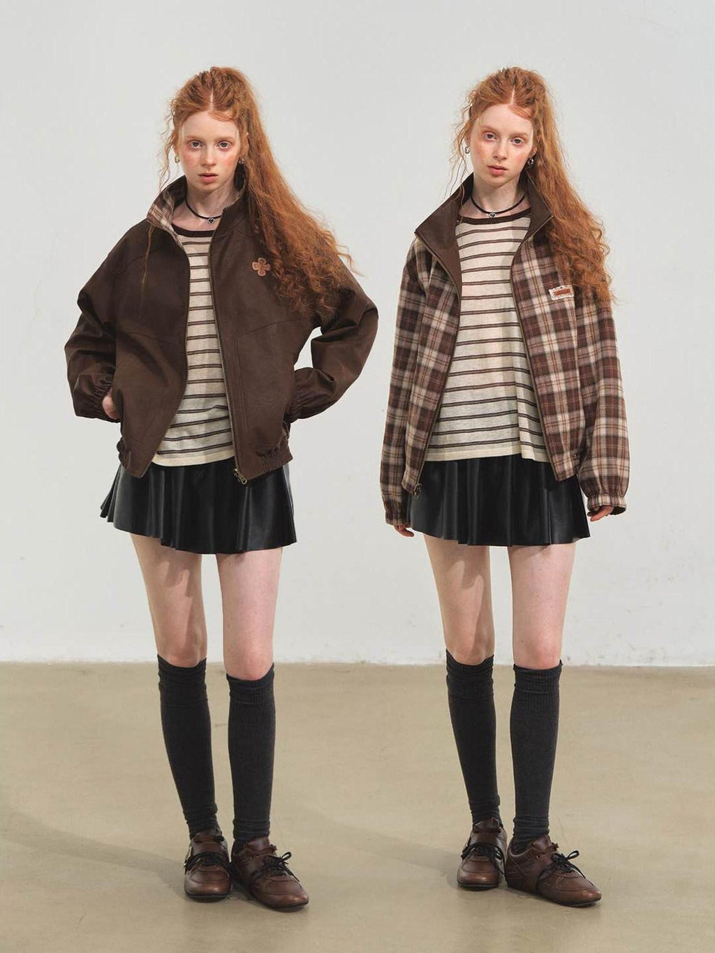 SOMESOWE Versatile Casual Regular Fit Brown Youth S M L Outerwear Jackets