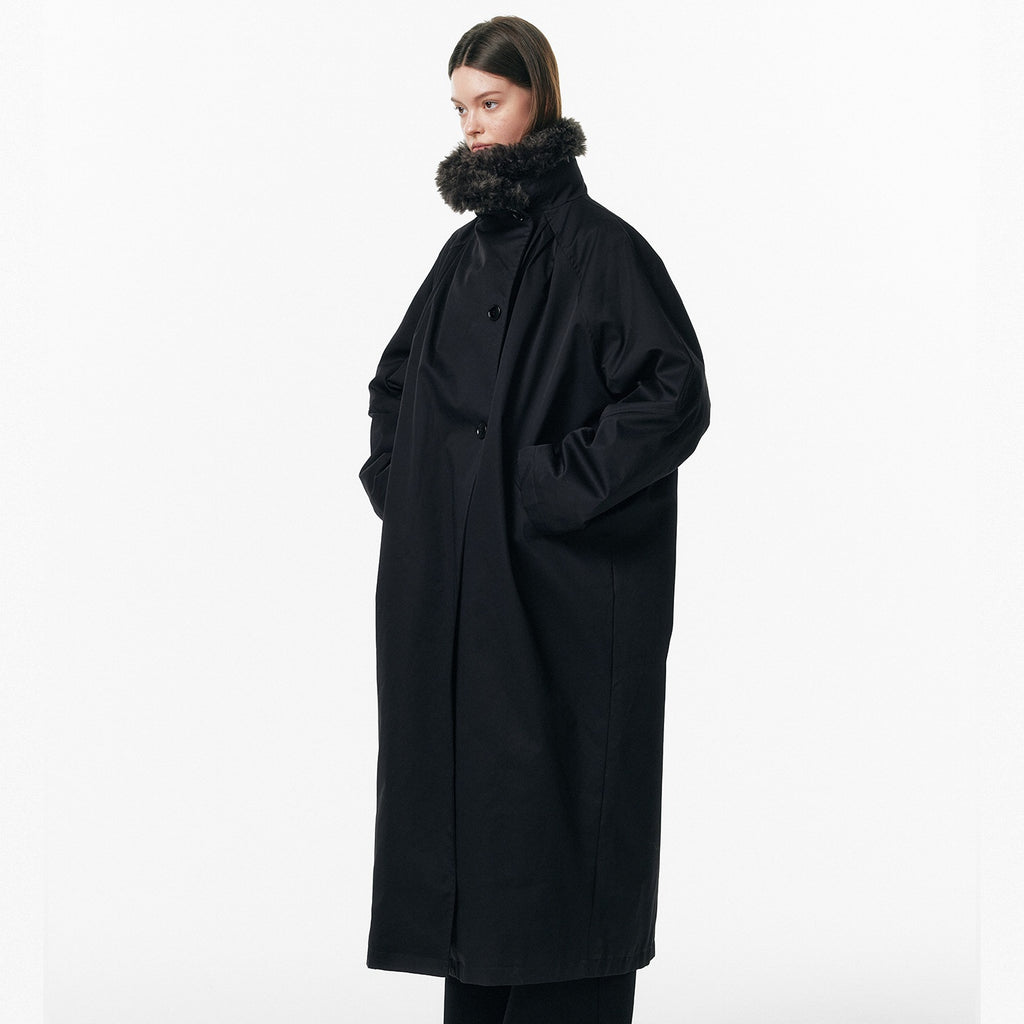 ALINNVSTUDIO_90%_White_Duck_Down_Long_Stand_Collar_Single_Breasted_Women_Black_Down_Jackets_MISSTT
