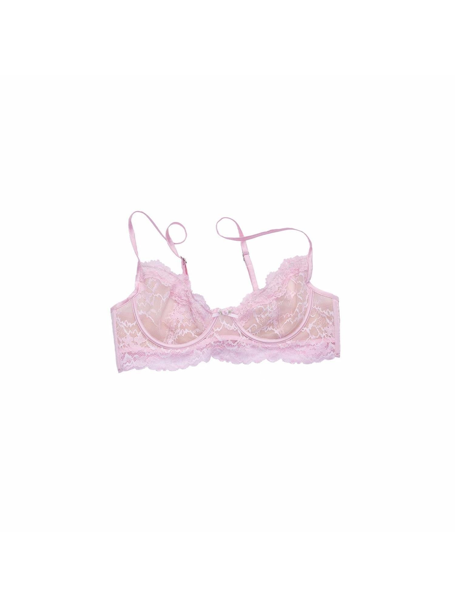 1JINN STUDIO Push Up French Lace U Strap Three Quarter Cup Three Row Hook Soft Wire Corsets