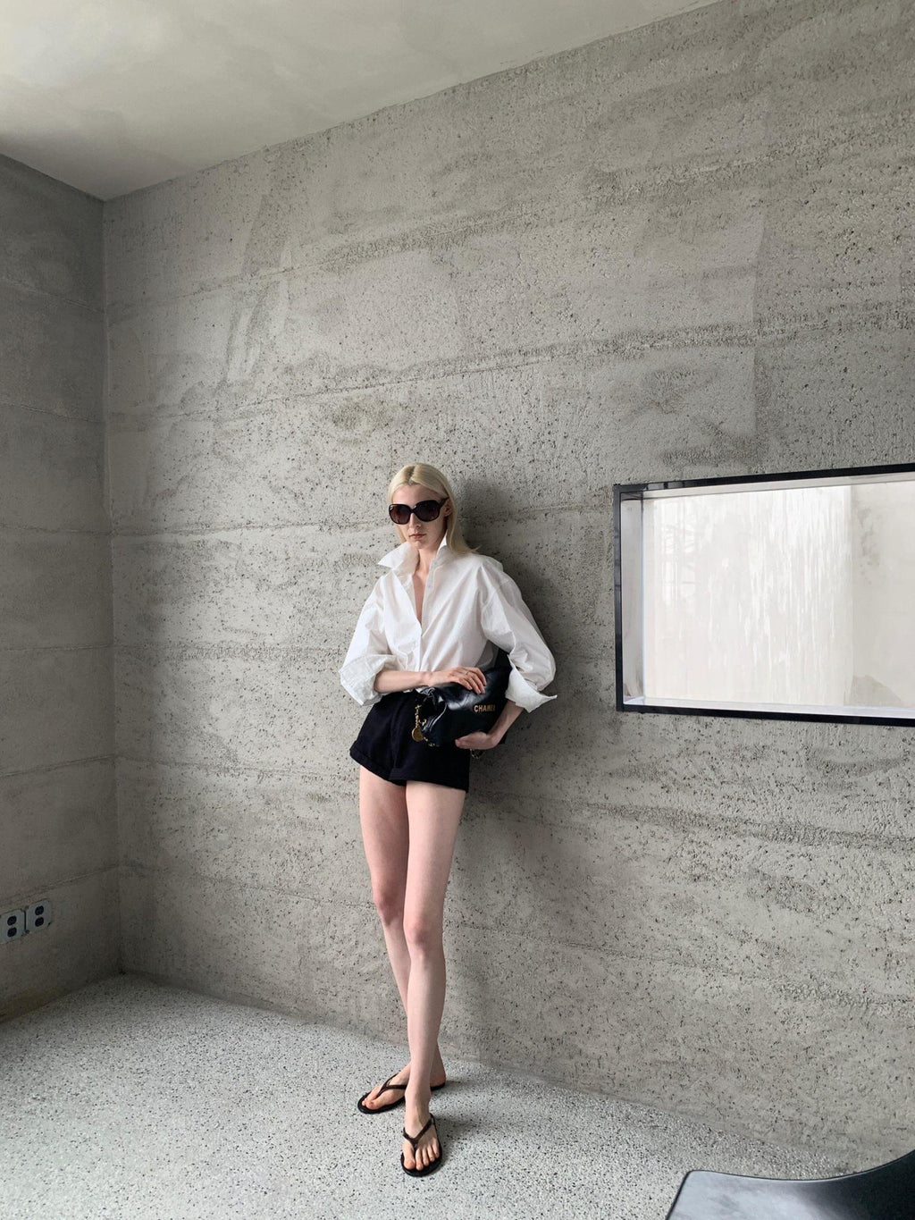 BUZHOU Breathable Sunblock Cotton Loose Patchwork Women Long Sleeve White Shirts