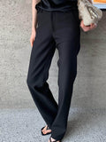 BUZHOU_Comfort_Stretch_Low_Rise_Casual_Straight_Fit_Women_Black_White_Straight_Pants_MISSTT