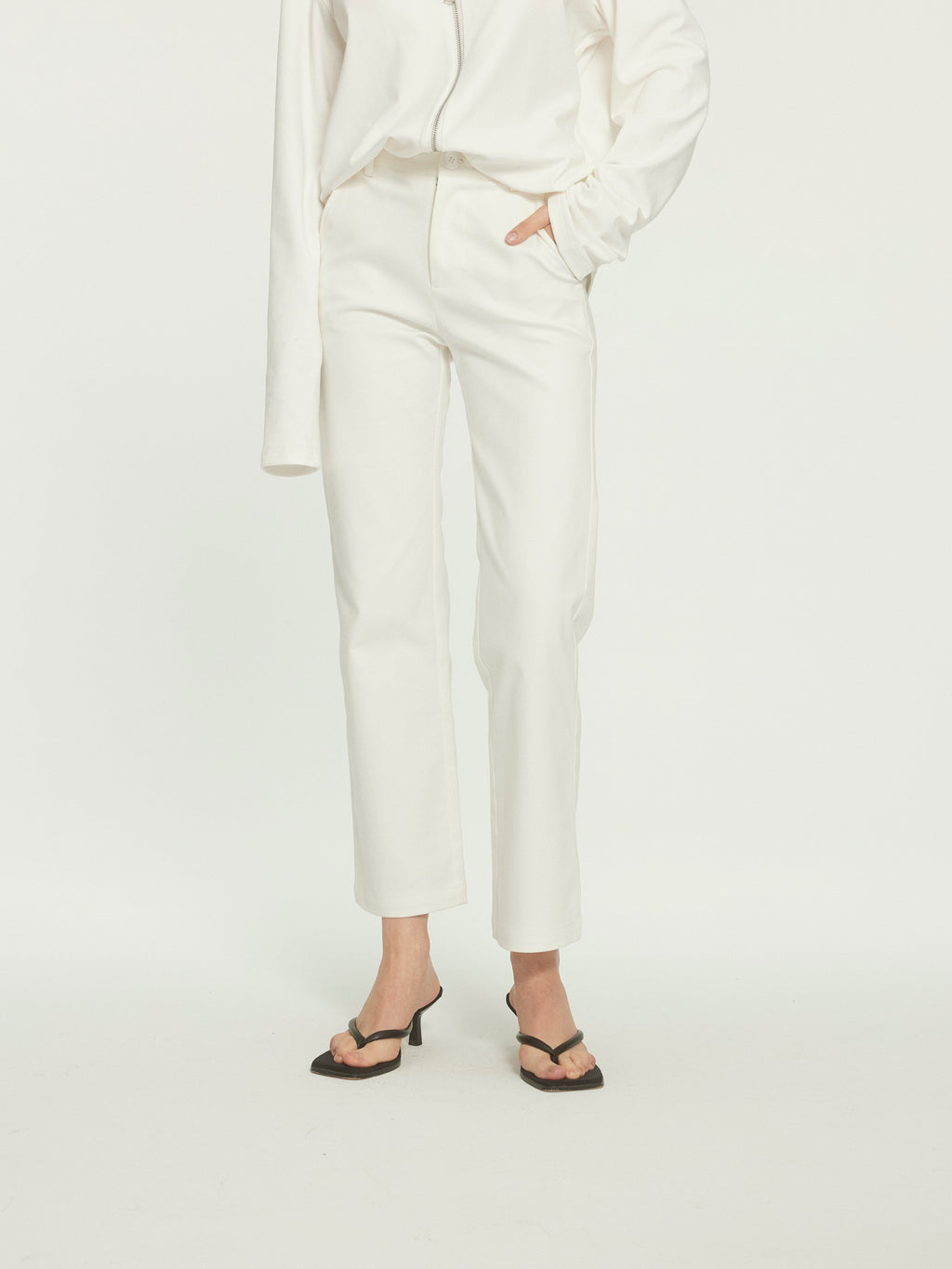 BUZHOU_Cotton_Stretch_Minimal_Natural_Waist_Zip_Fly_White_Cropped_Straight_Pants_MISSTT