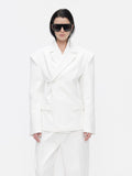 BUZHOU_Crisp_White_Twopiece_Pleated_Ankle_Length_Workwear_Unisex_Longsleeve_Blazer_Sets_MISSTT