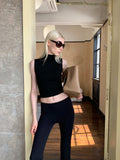 BUZHOU_Cropped_Black_Mock_Neck_H_Cut_Slim_Cotton_Blend_Women_Tank_Tops_MISSTT