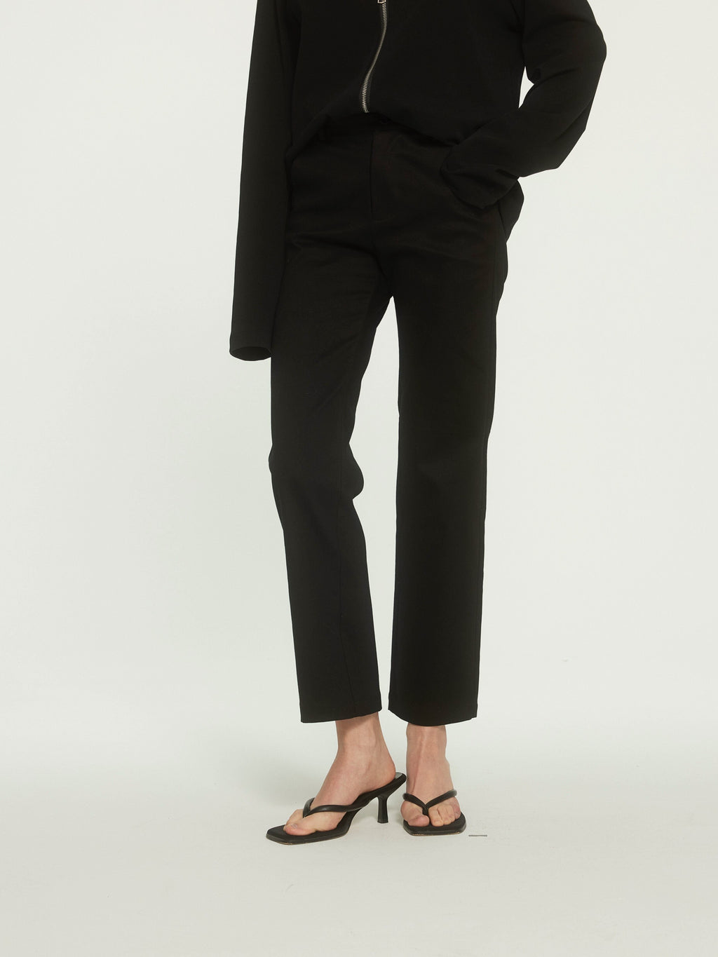 BUZHOU_High_Waist_Stretch_Cotton_Workwear_Zipper_Fly_Black_Ankle_Straight_Pants_MISSTT