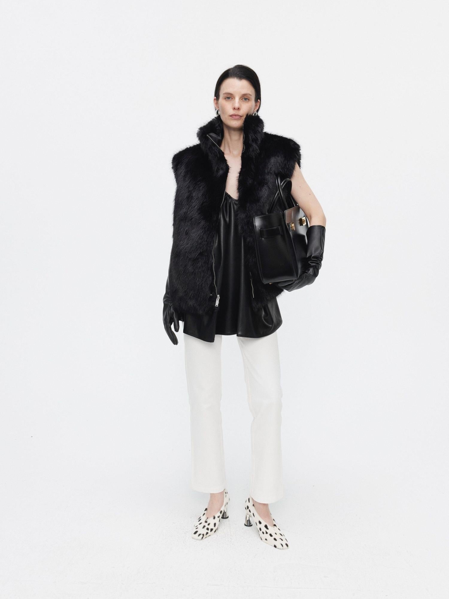 BUZHOU Pure Cotton Minimalist Mid Low Rise White Womens Classic Straight Pants