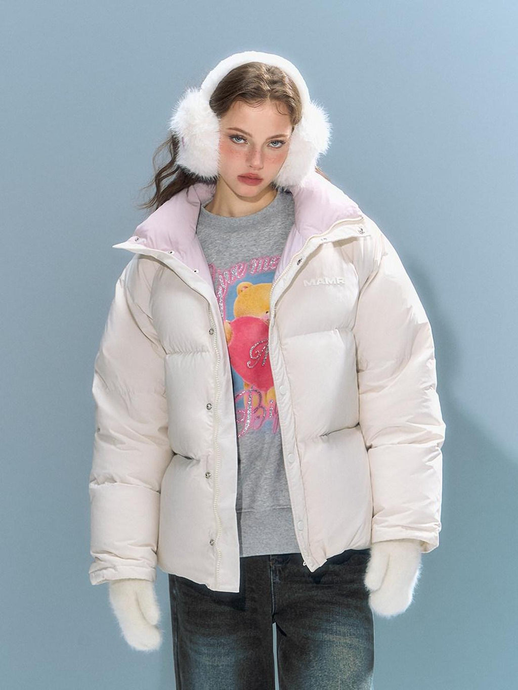 DeleteEx 90 Percent Duck Down Warmth Artistic Hoodless White Regular Down Jackets