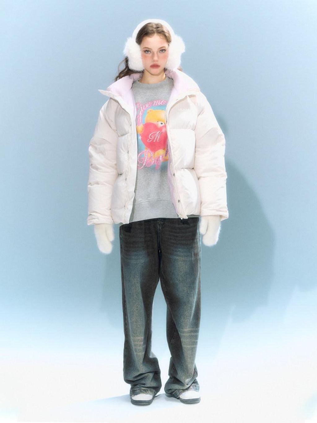 DeleteEx 90 Percent Duck Down Warmth Artistic Hoodless White Regular Down Jackets