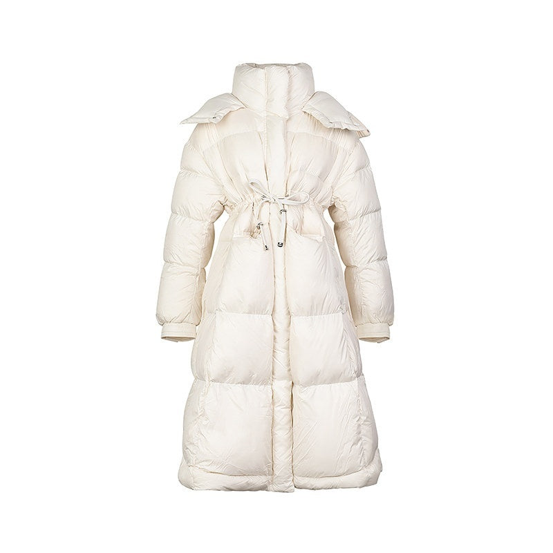 DeleteEx_90_Percent_White_Duck_Down_Long_Hooded_Regular_Fit_Women_Down_Jackets_MISSTT