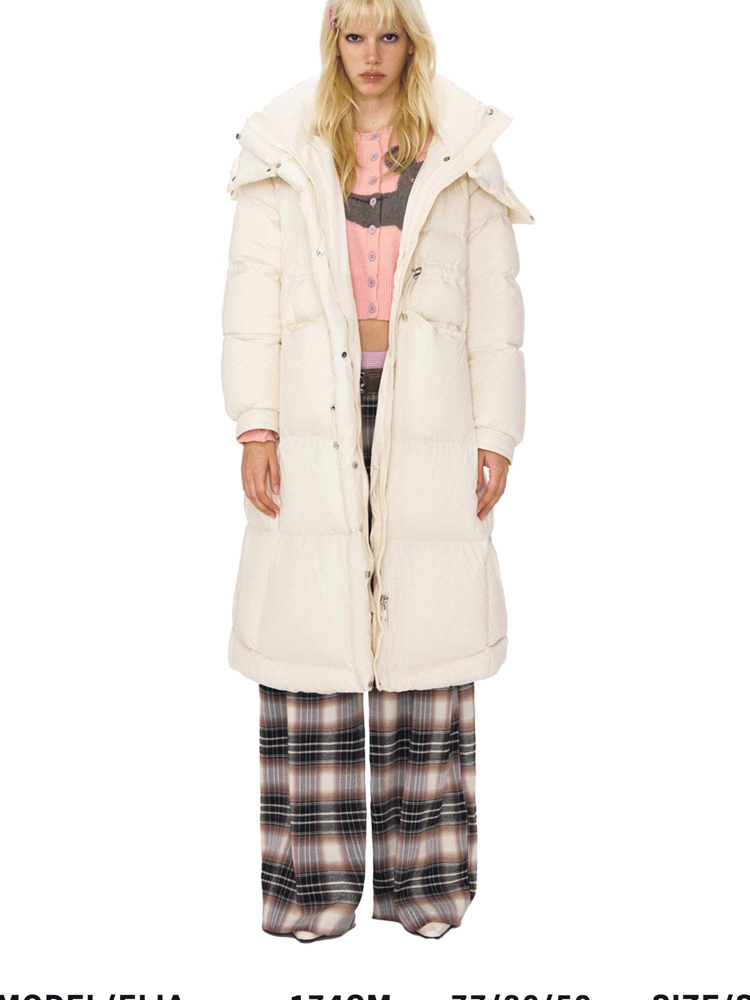 DeleteEx 90 Percent White Duck Down Long Hooded Regular Fit Women Down Jackets