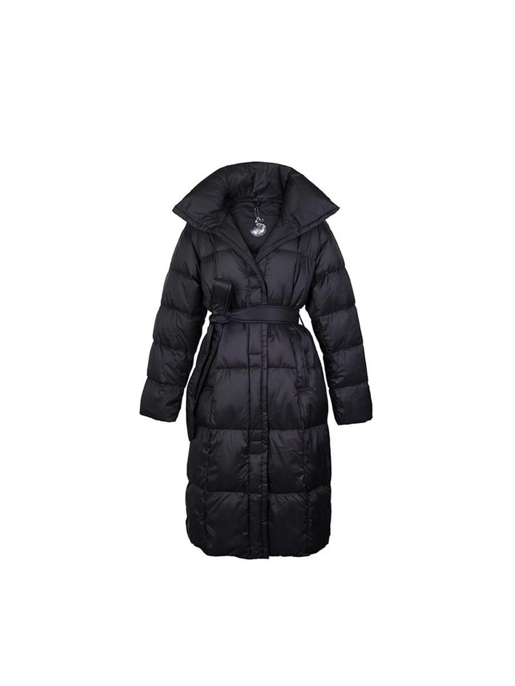 DeleteEx 90 Percent White Goose Down Warm Elegant Long Belted Women Down Jackets