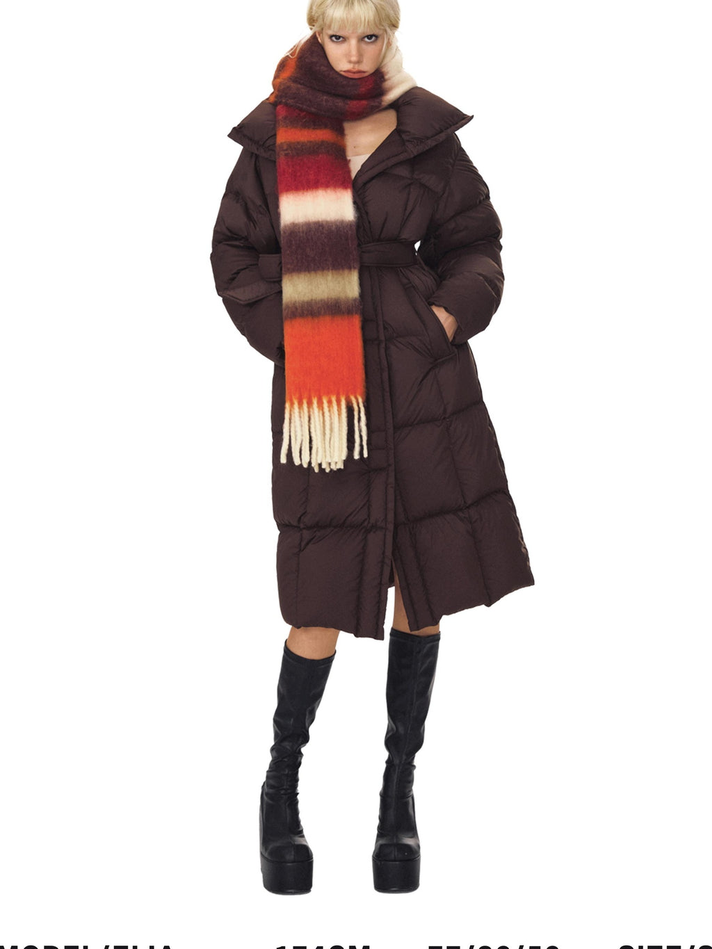 DeleteEx 90 Percent White Goose Down Warm Elegant Long Belted Women Down Jackets