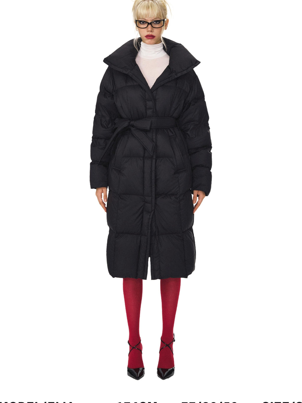 DeleteEx 90 Percent White Goose Down Warm Elegant Long Belted Women Down Jackets