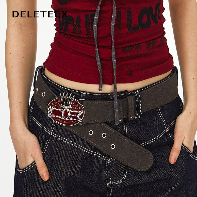 DeleteEx_Adjustable_102Cm_Dark_Coffee_Classic_Casual_Waist_Belt_Men_Women_Belts_MISSTT