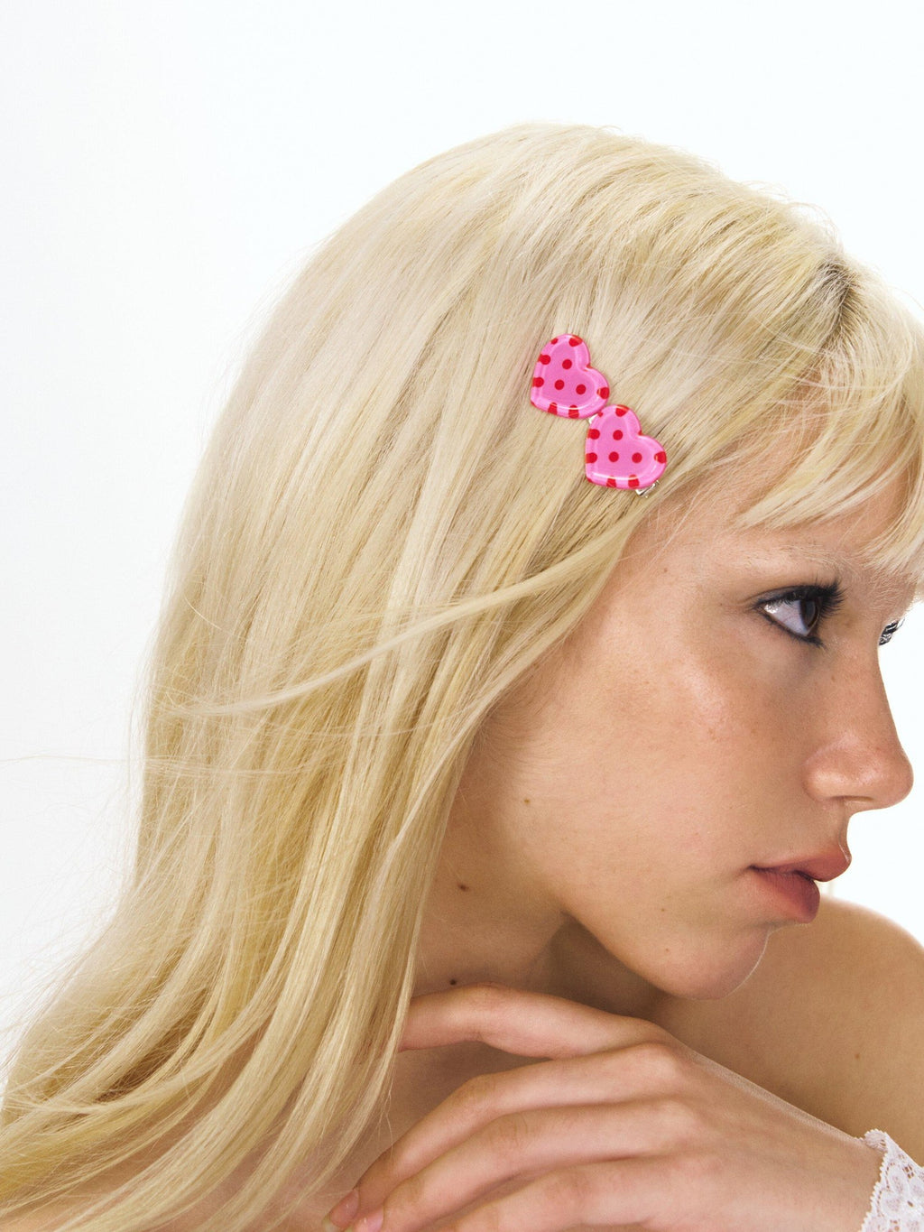 DeleteEx Adorable Bear And Heart Hair Clip Set Cute Girly Everyday Hair Accessories