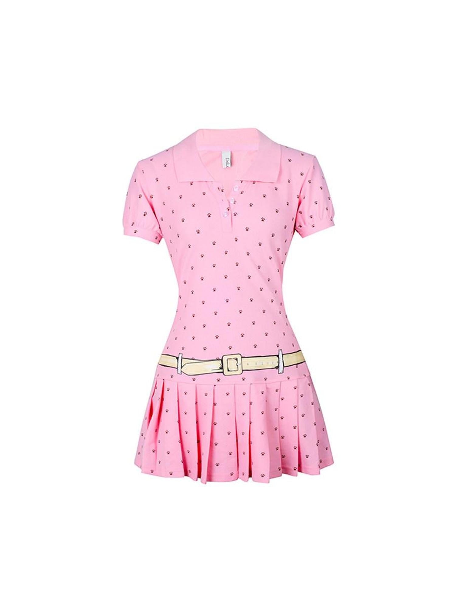 DeleteEx Breathable Cotton Blend Insta Chic Mock Two Piece Printed Patchwork Mini Dresses