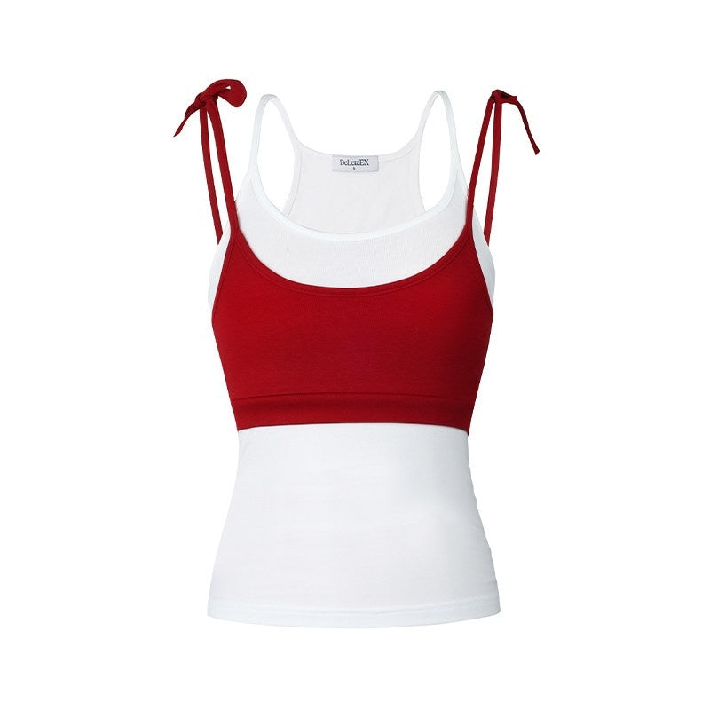 DeleteEx_Breathable_Cotton_Blend_Strappy_Faux_Two_Piece_Regular_Fit_Camisoles_MISSTT