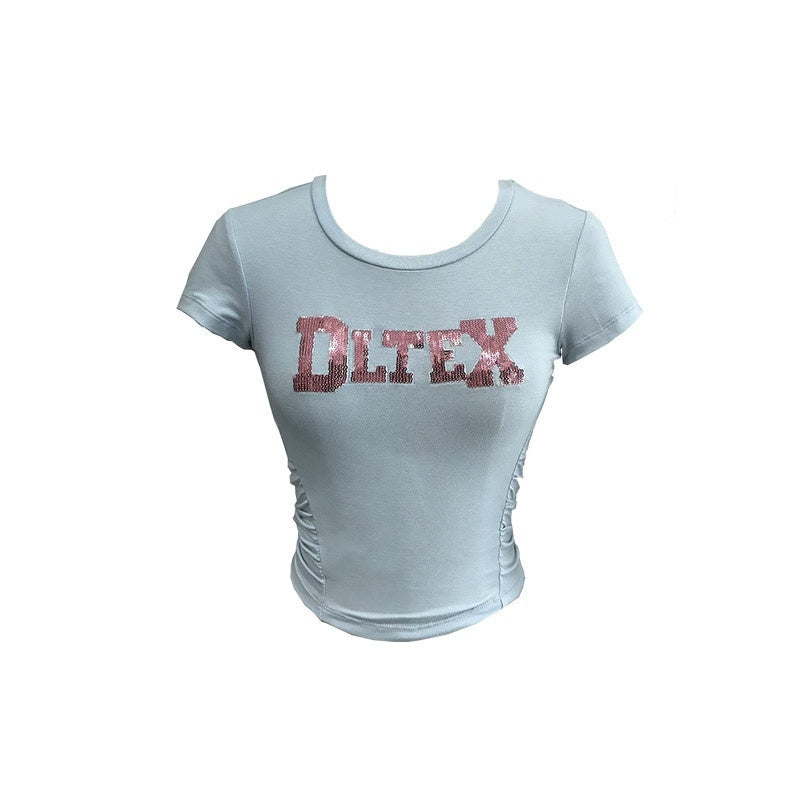 DeleteEx_Breathable_Stretch_Slim_Crewneck_Colorblock_Red_Green_Blue_Short_Sleeve_T-Shirts_MISSTT