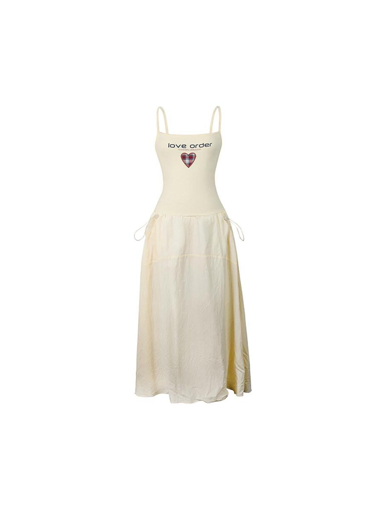 DeleteEx Cinched Waist Sleeveless Bardot Cotton Modal Stretch Beige Gray Maxi Dresses