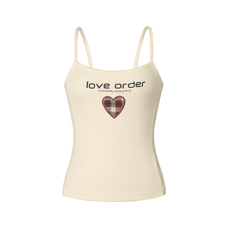 DeleteEx_Cotton_Modal_Stretch_Heart_Patchwork_Slim_Fit_Original_Design_Camisoles_MISSTT