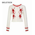 DeleteEx_Cute_Velvet_Bow_Slim_Fit_Round_Neck_Long_Sleeve_Women_Knit_Cardigans_MISSTT