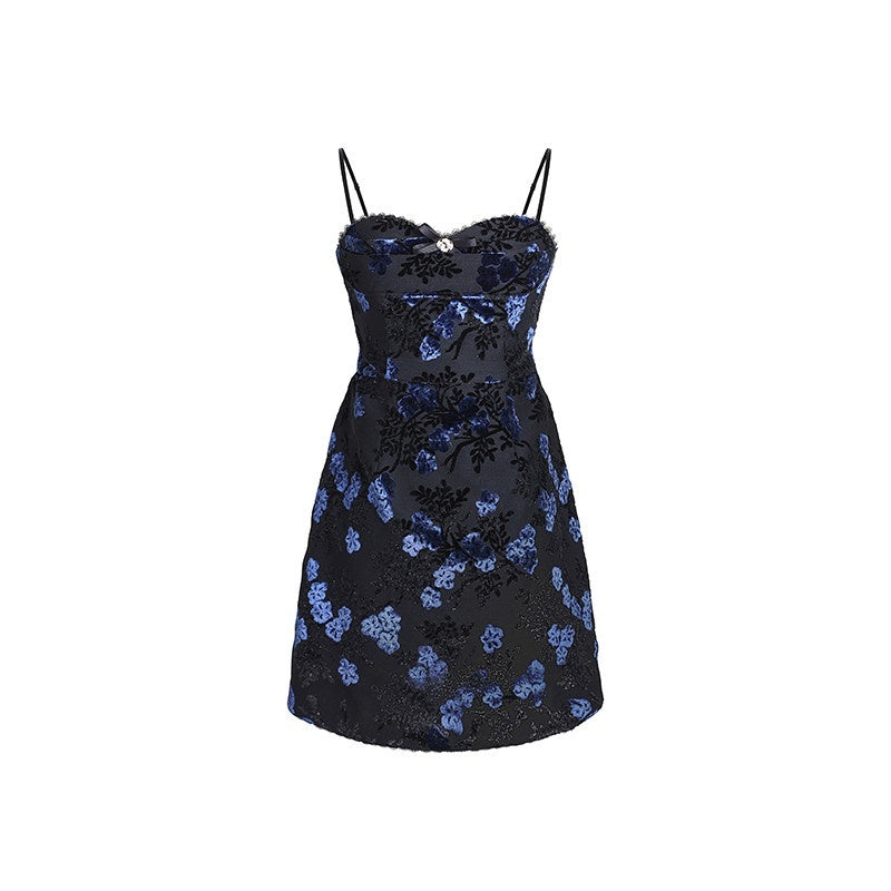 DeleteEx_Elegant_Sleeveless_Ins_Little_Black_Jacquard_Dress_Ladies_Banquet_Mini_Dresses_MISSTT