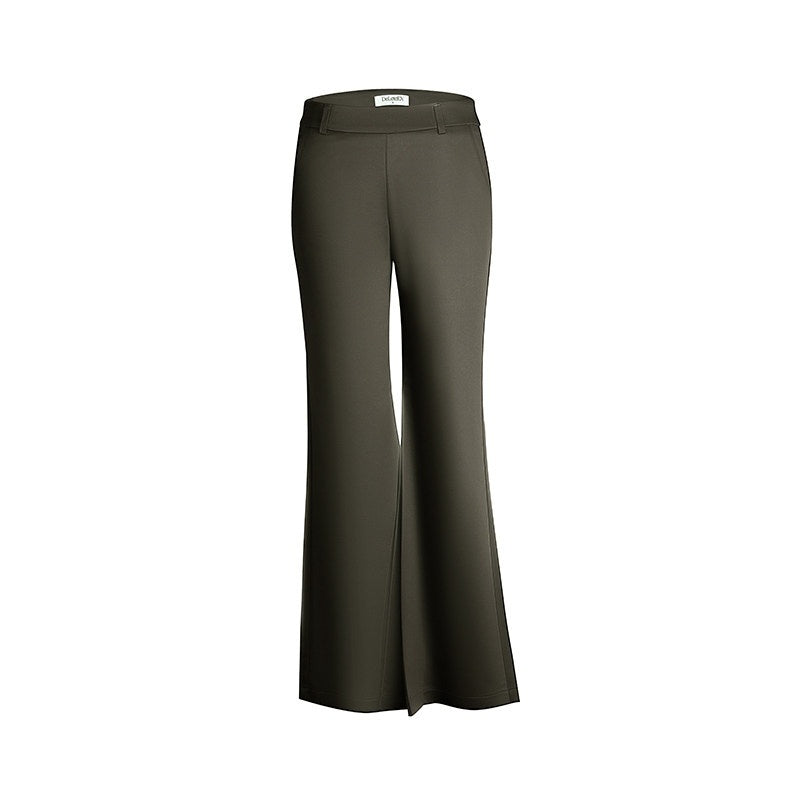 DeleteEx_High_Waist_Wide_Leg_Polyester_Stretch_Casual_Black_Army_Green_Print_Flared_Pants_MISSTT