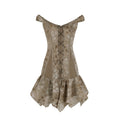 DeleteEx_Lightweight_100%_Polyester_A_Line_Women_Party_Muted_Olive_Mini_Dresses_MISSTT