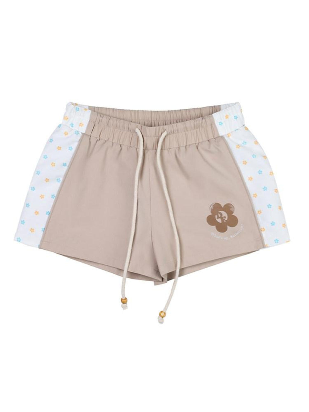 DeleteEx Lightweight Polyester Casual Relaxed Fit Khaki Lake Blue Sizes S M L Mini Shorts