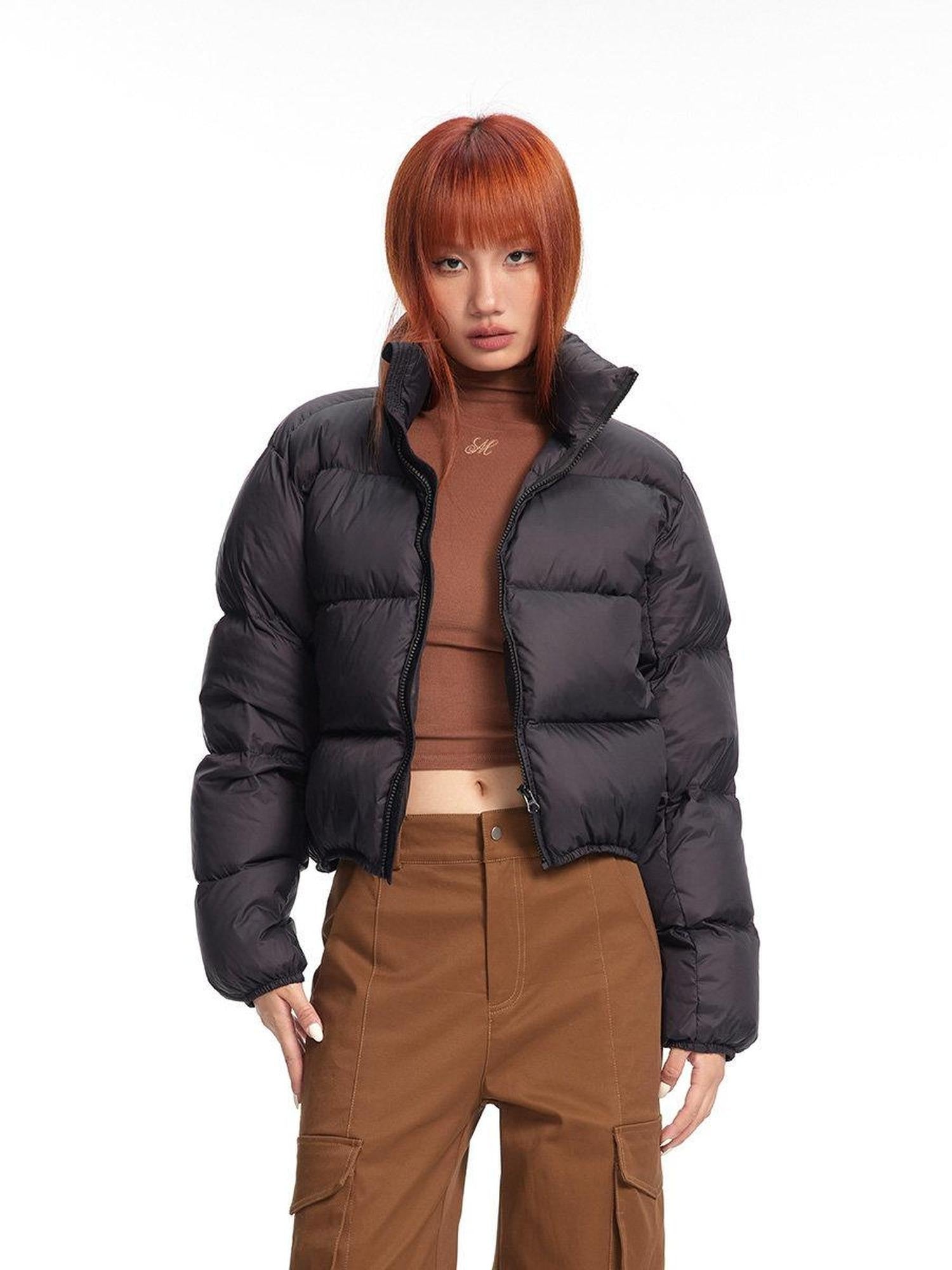 DeleteEx Lightweight Warm 90% White Duck Down Short Western Style Polyester Down Jackets