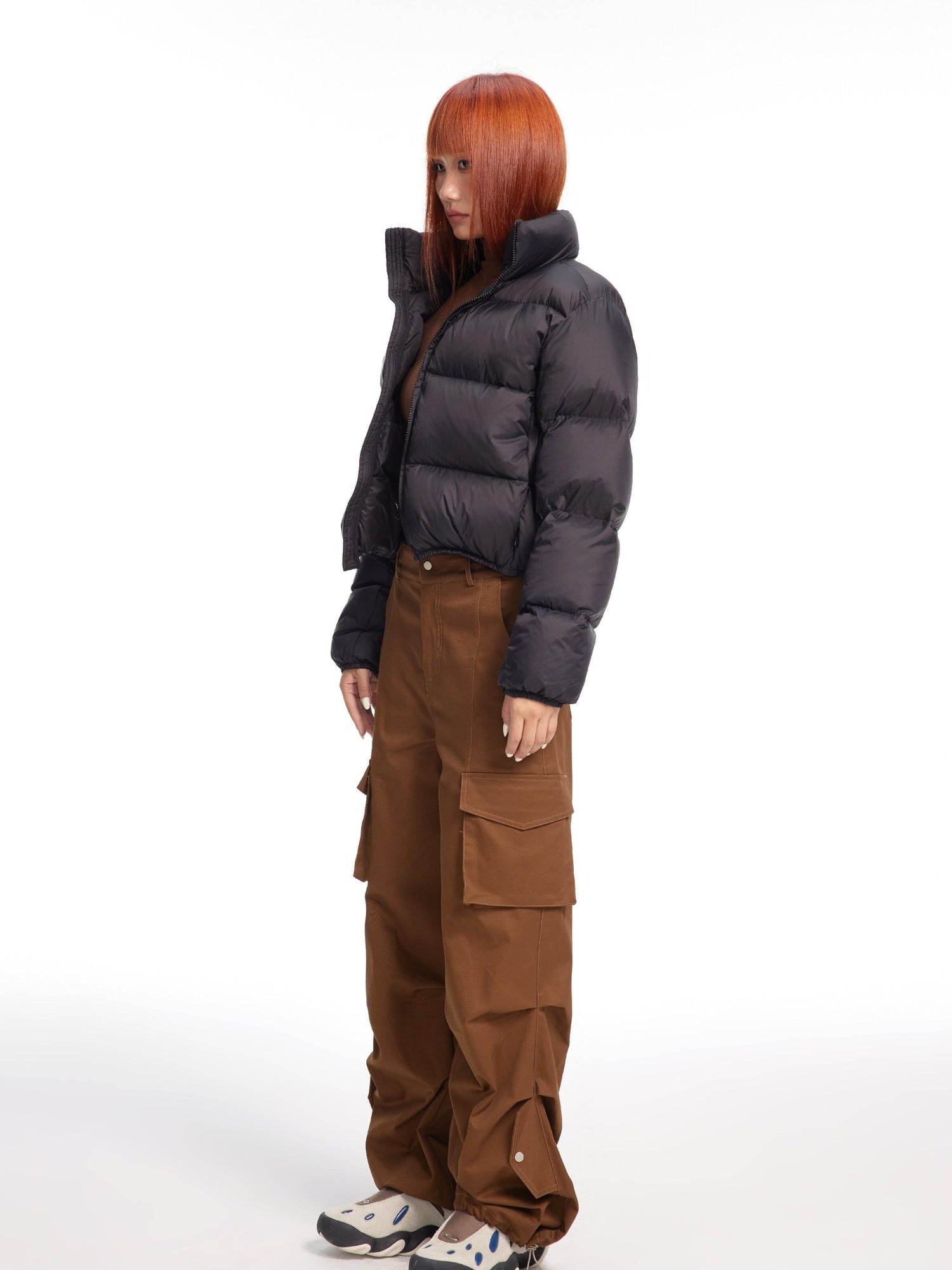 DeleteEx Lightweight Warm 90% White Duck Down Short Western Style Polyester Down Jackets