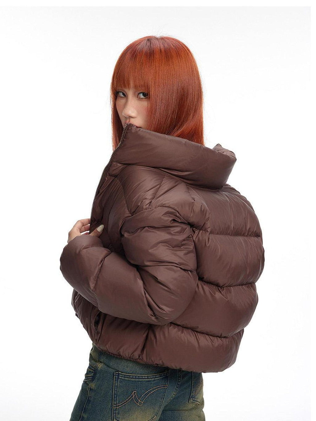 DeleteEx Lightweight Warm 90% White Duck Down Short Western Style Polyester Down Jackets