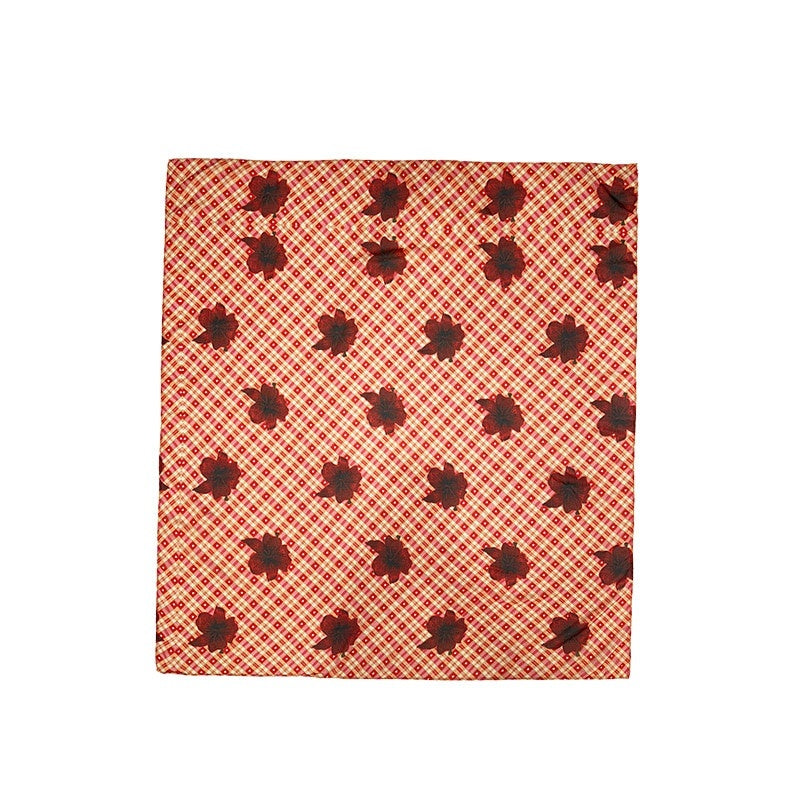 DeleteEx_Luxurious_Soft_Lightweight_Wrap_Women_Brown_Plaid_Print_Fashion_Scarves_MISSTT