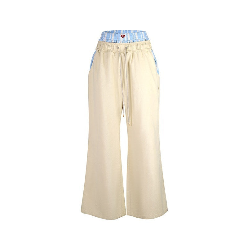 DeleteEx_Pure_Cotton_Minimal_Loose_Street_Natural_Waist_Light_Khaki_Cargo_Pants_MISSTT