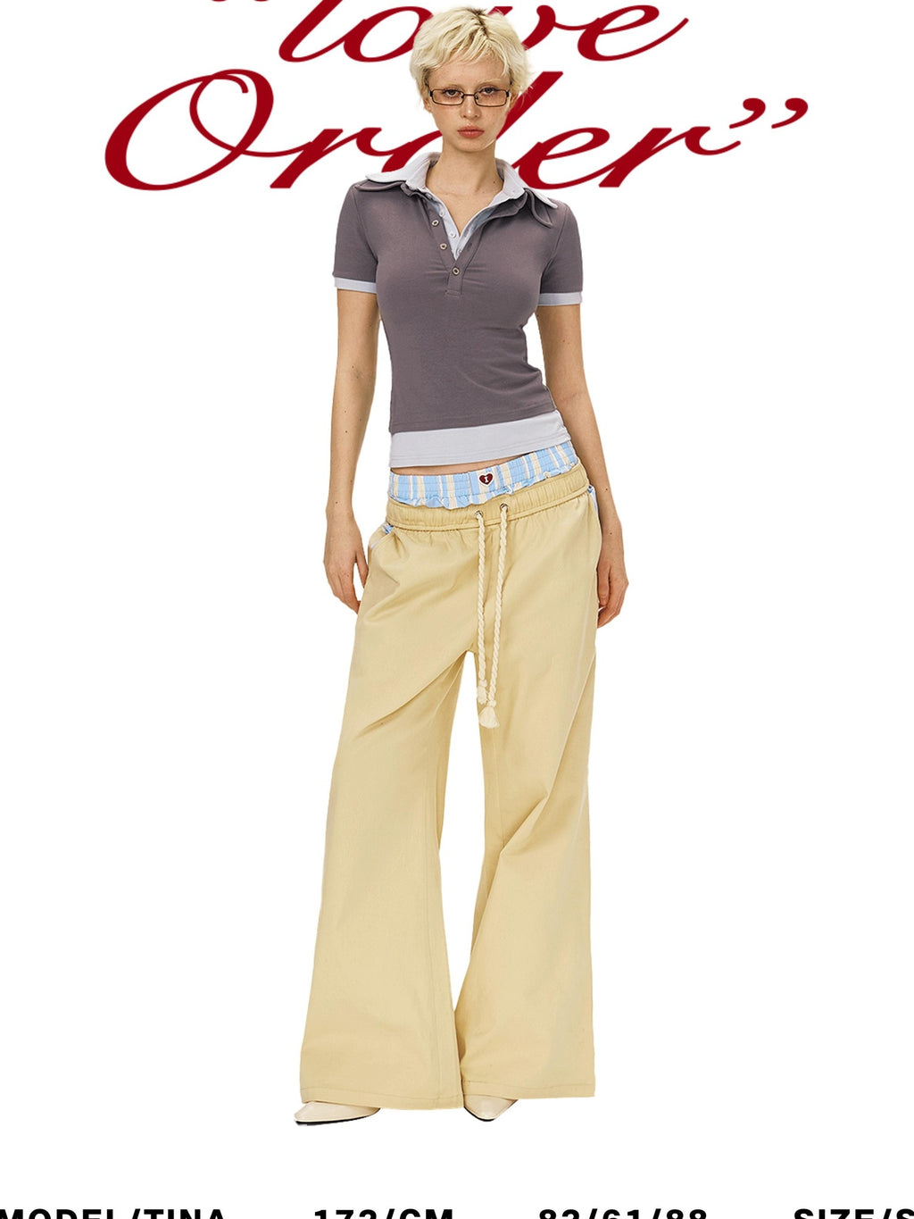 DeleteEx Pure Cotton Minimal Loose Street Natural Waist Light Khaki Cargo Pants