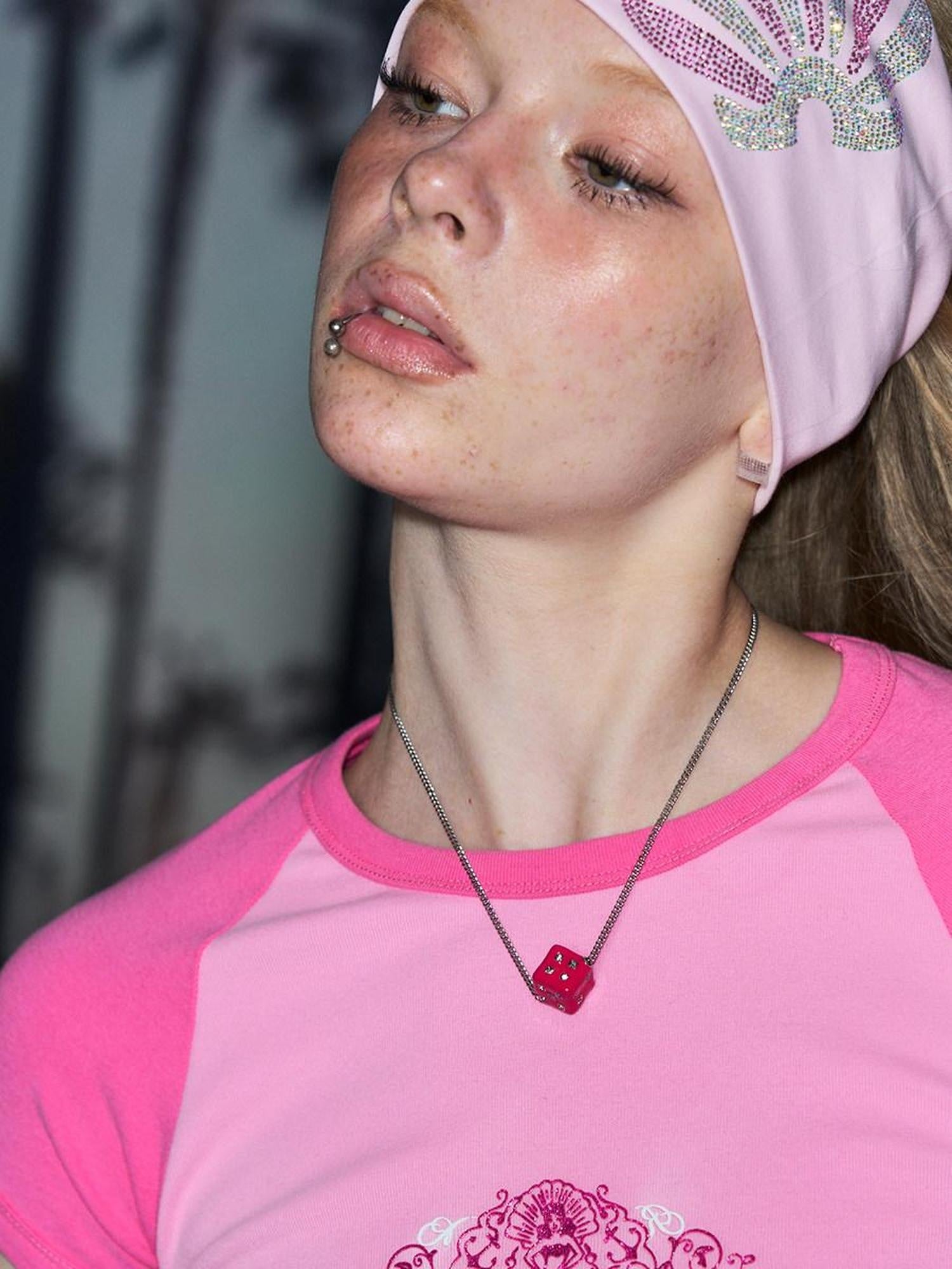 DeleteEx Red Dice Charm Cute Trendy Teen Online Exclusive Fashion Jewelry Necklaces