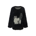 DeleteEx_Sexy_Colorblock_Oversized_Pullover_Women_Knit_Nylon_Acrylic_Tops_Sweaters_MISSTT